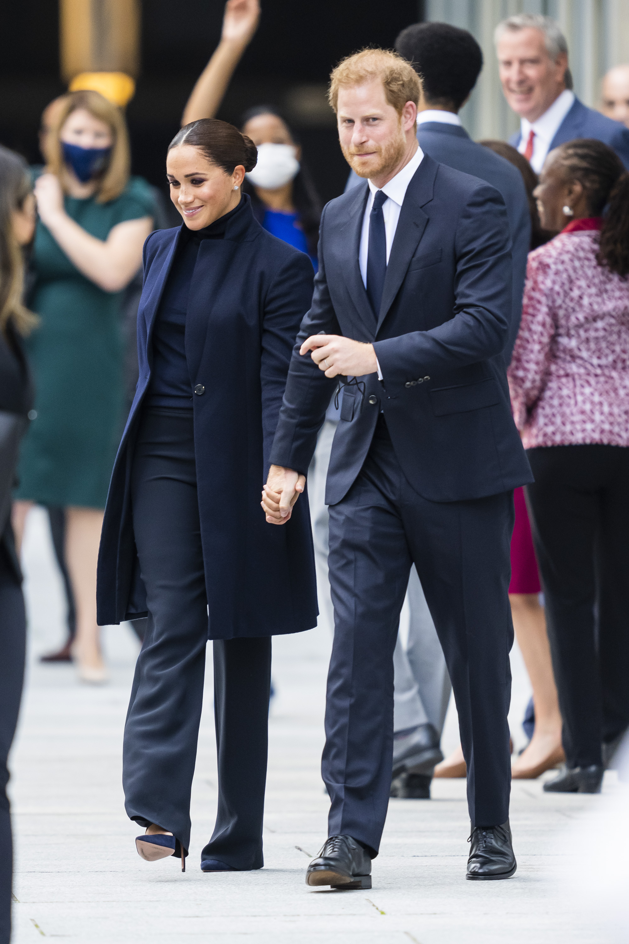 Meghan Markle et le prince Harry repérés lors d'une sortie à New York le 23 septembre 2021 | Source : Getty Images