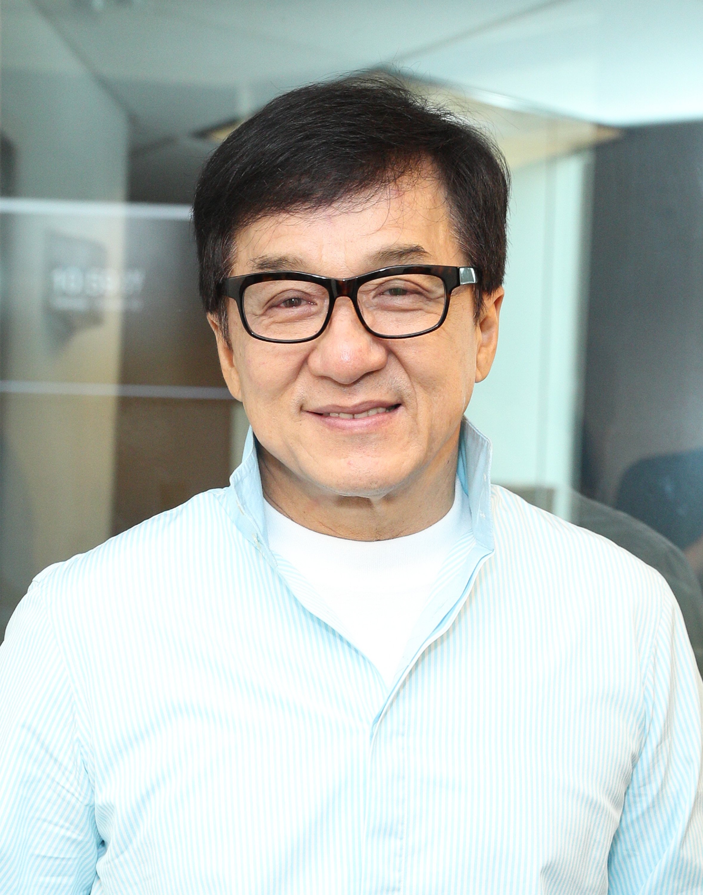 Jackie Chan en visite aux SiriusXM Studios le 10 octobre 2017 à New York | Source : Getty Images