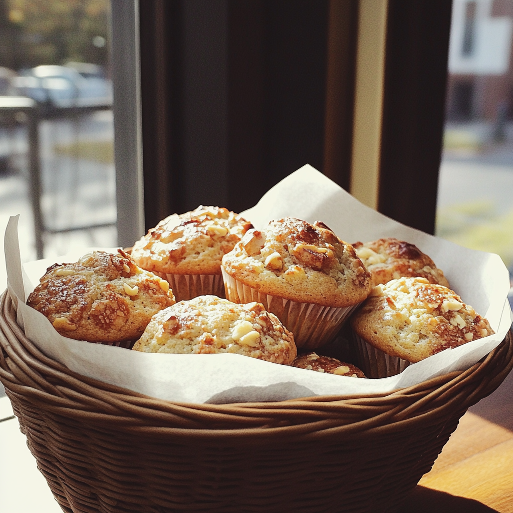 Un panier de muffins pour le petit déjeuner | Source : Midjourney