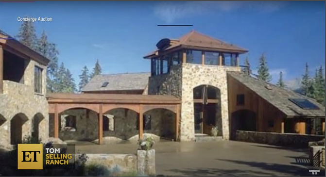 Le ranch de Tom Cruise à Telluride, dans le Colorado, d'après une vidéo datée du 28 mars 2021. | Source : Youtube.com/@EntertainmentTonight