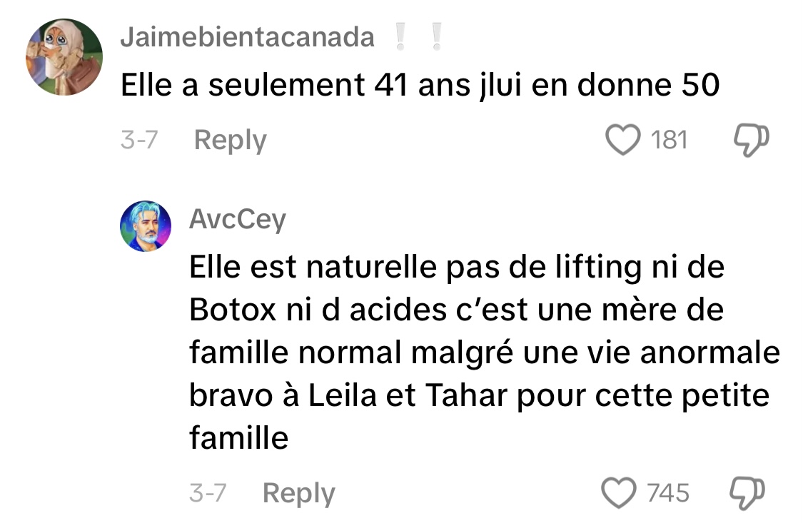 Commentaires d'internautes | Source : TikTok/septahuit_off