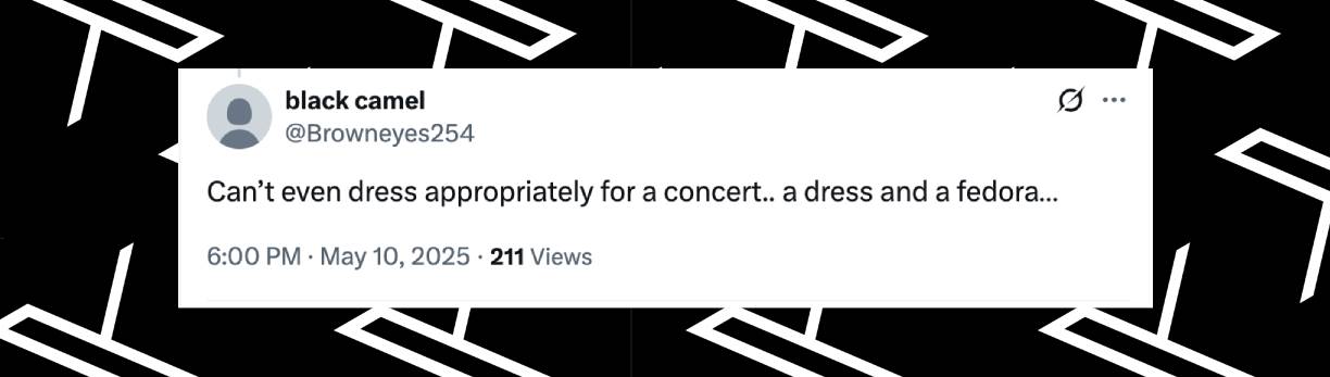 Un commentaire de fan daté du 10 mai 2025 | Source : X/Browneyes254