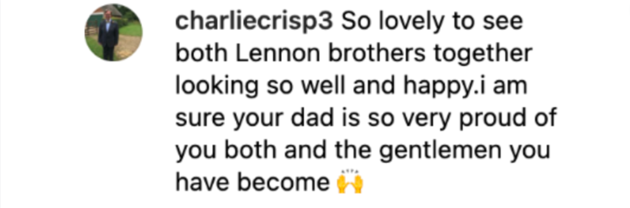 Commentaires sur Julian et Sean Lennon | Source : Instagram.com/Julespicturepalace