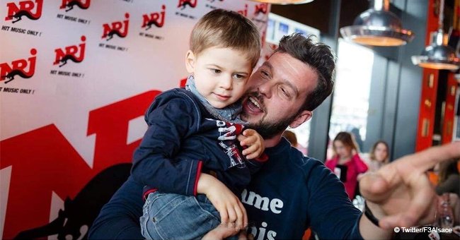 Axel, 3 ans, infirme moteur cérébral a passé un moment émouvant avec son idole, Claudio Capéo