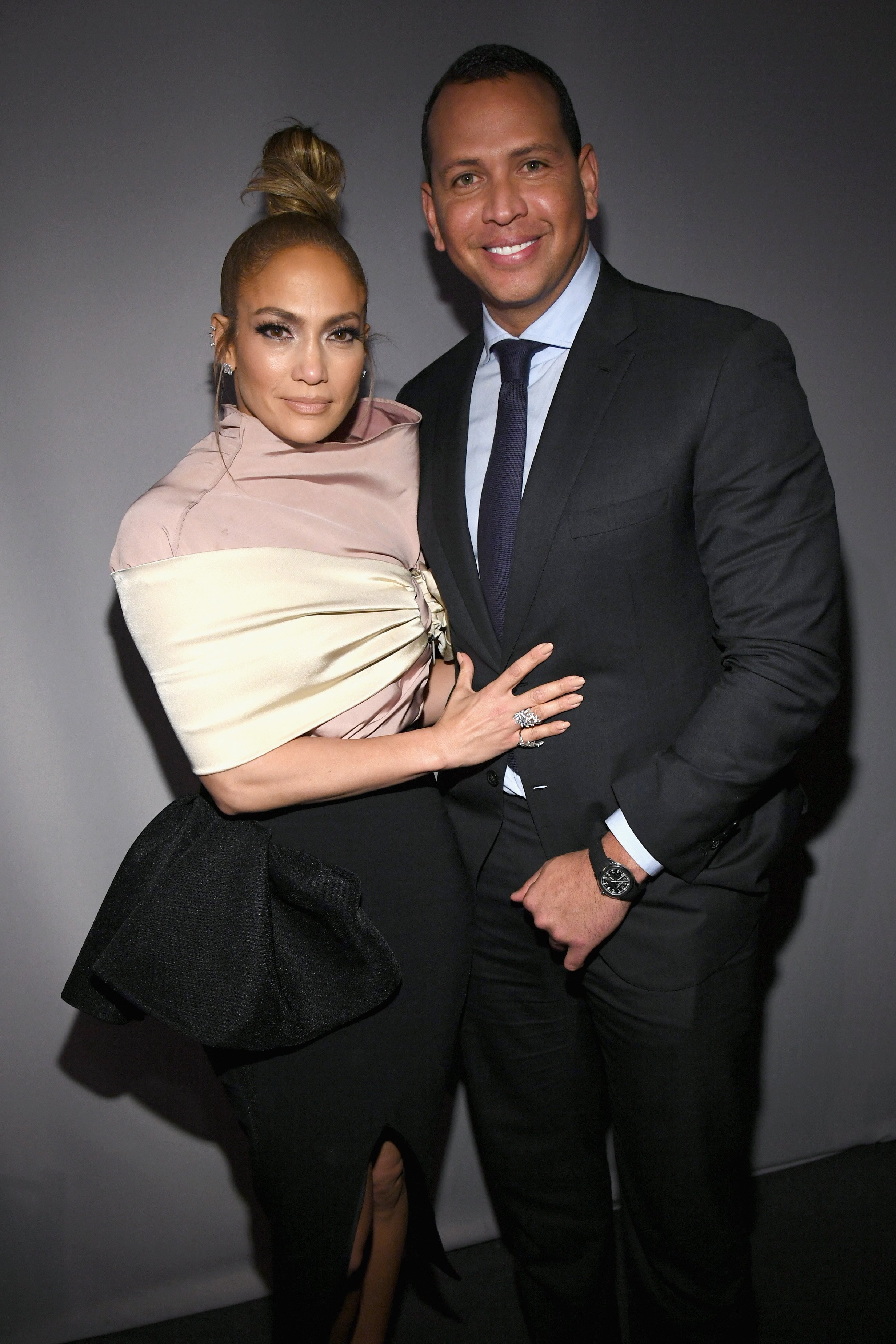 Jennifer Lopez et Alex Rodriguez assistent à la 25e Célébration annuelle des femmes à Hollywood de ELLE le 15 octobre 2018 à Los Angeles, Californie. | Source : Getty Images