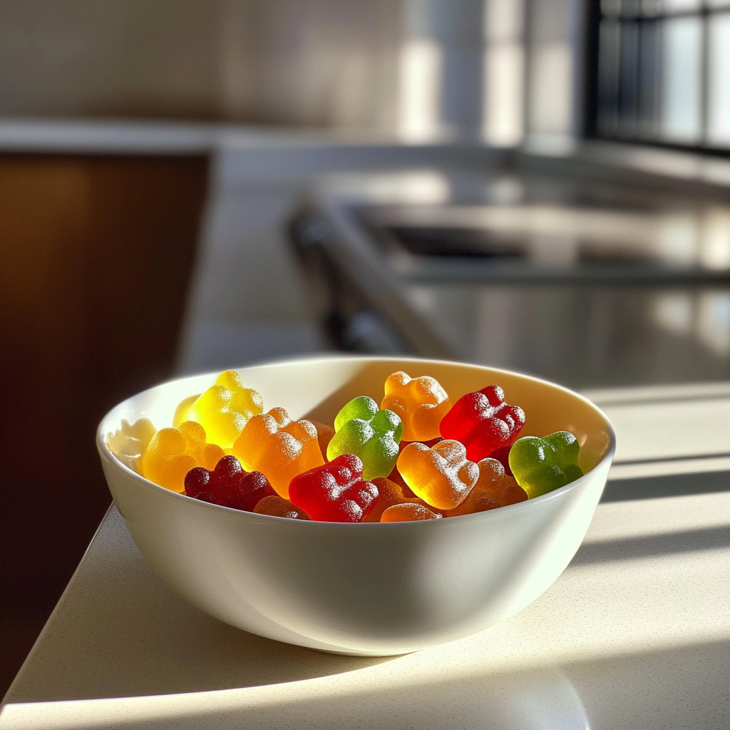 Un bol de bonbons sur une table | Source : Midjourney