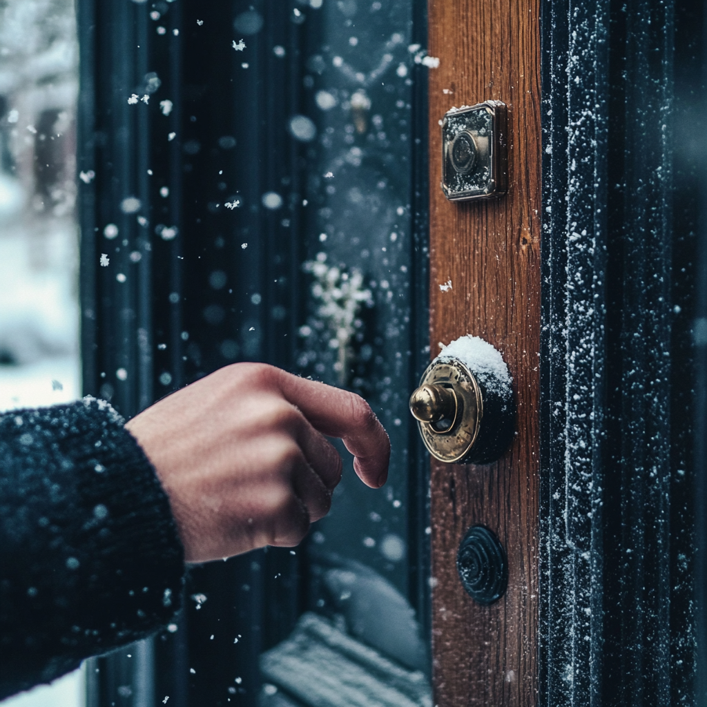 Une personne qui sonne à une porte | Source : Midjourney