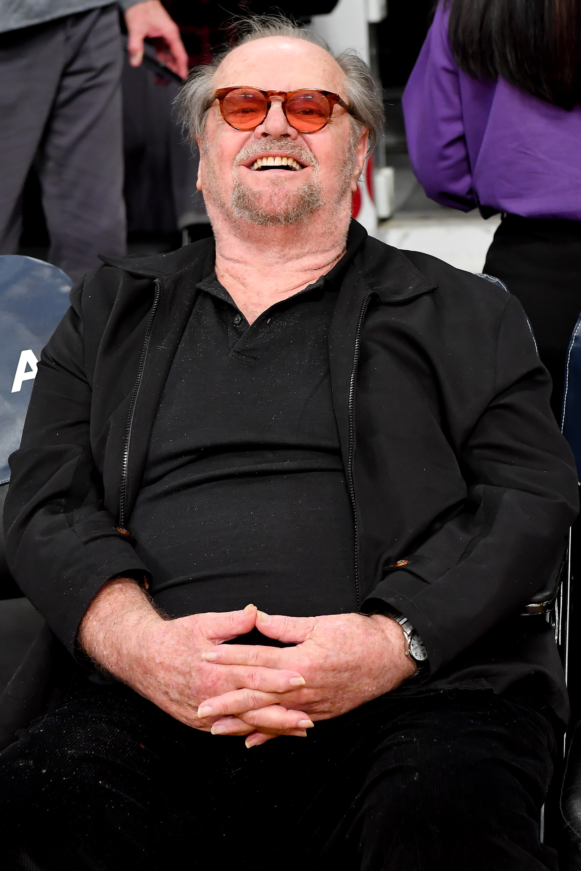 Jack Nicholson lors d'un match de basket-ball le 7 janvier 2020 à Los Angeles, Californie | Source : Getty Images