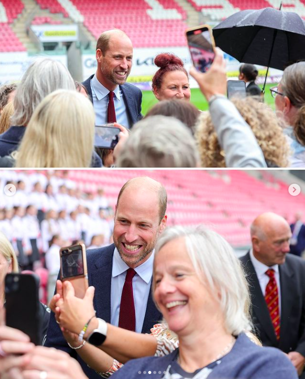 Le prince Harry pose pour des photos avec des gens, posté le 11 septembre 2024 | Source : Instagram/princeandprincessofwales