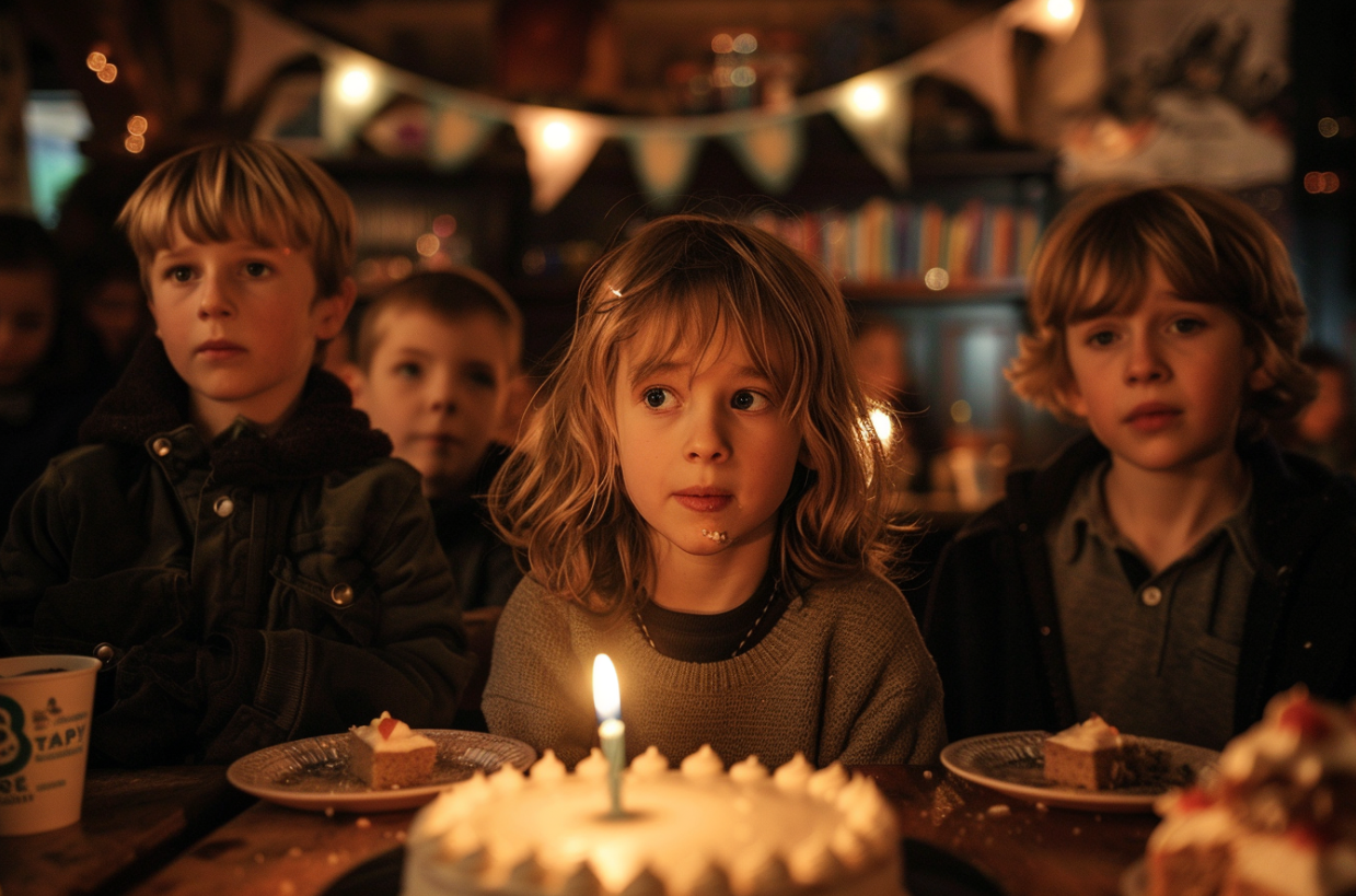 Quelques enfants assistant à une fête d'anniversaire | Source : Midjourney