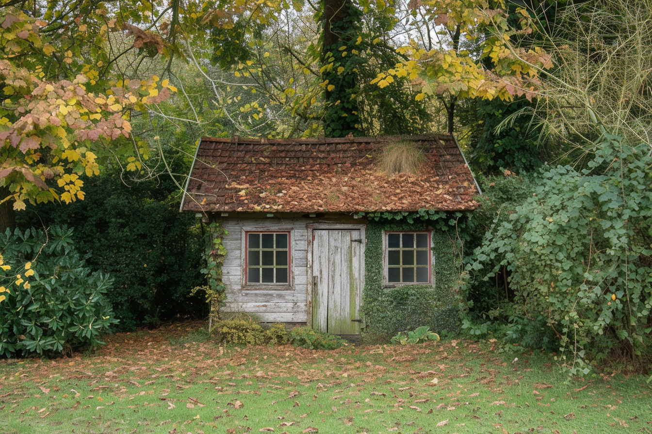 Un cabanon dans un jardin | Source : Midjourney