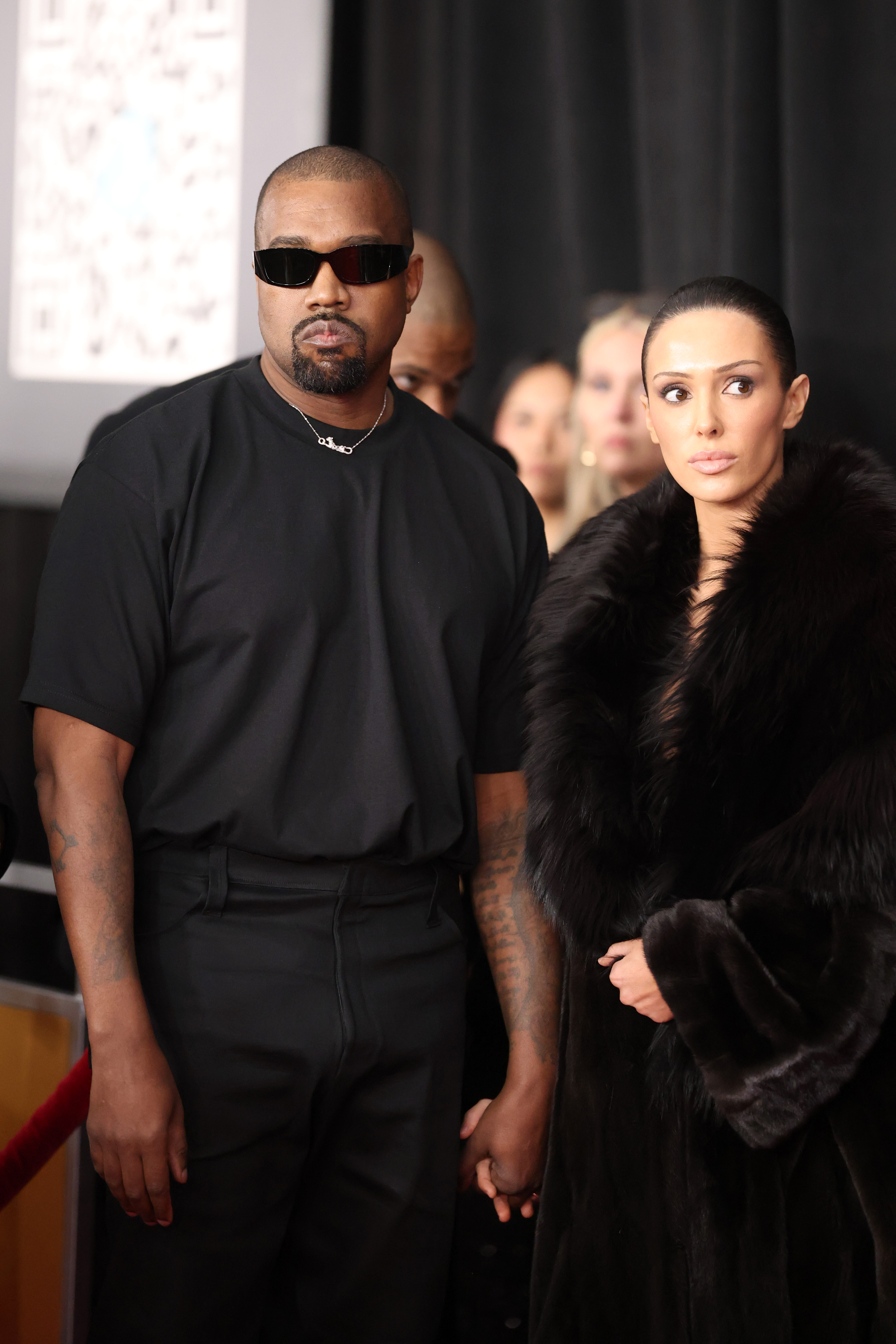 Kanye West et Bianca Censori lors de la 67e édition des Grammy Awards, le 2 février 2025, à Los Angeles, en Californie. | Source : Getty Images