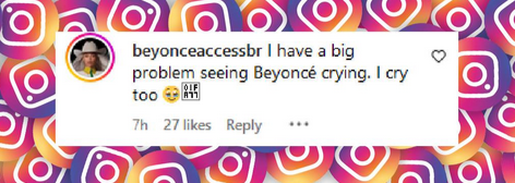 Une fan commente la réaction de Beyonce Knowles au discours d'acceptation de Tina Knowles lors des Glamour Women of the Year Awards, extrait d'un post Instagram daté du 9 octobre 2024 | Source : Instagram/glamourmag/