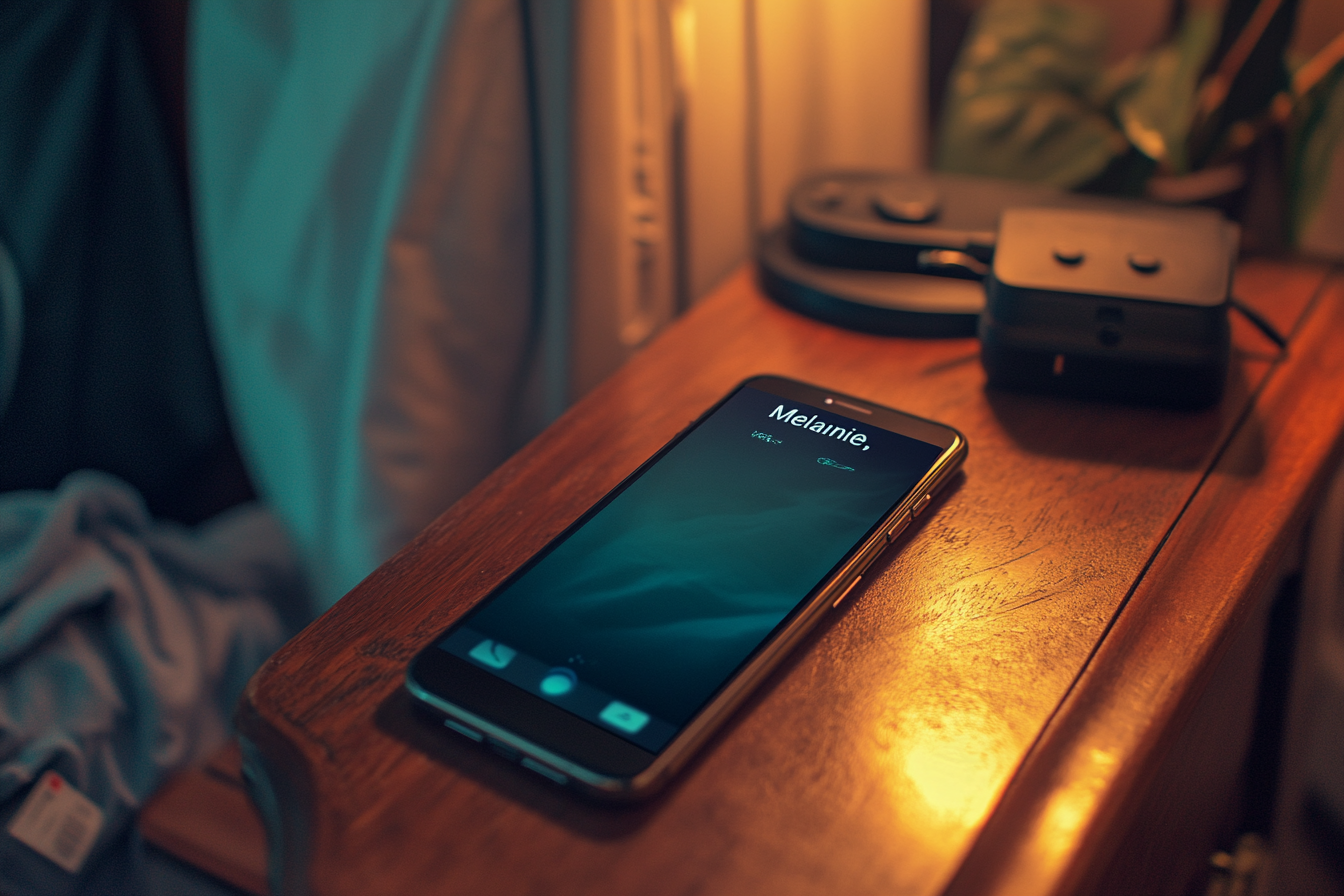 Un gros plan d'un téléphone | Source : Midjourney