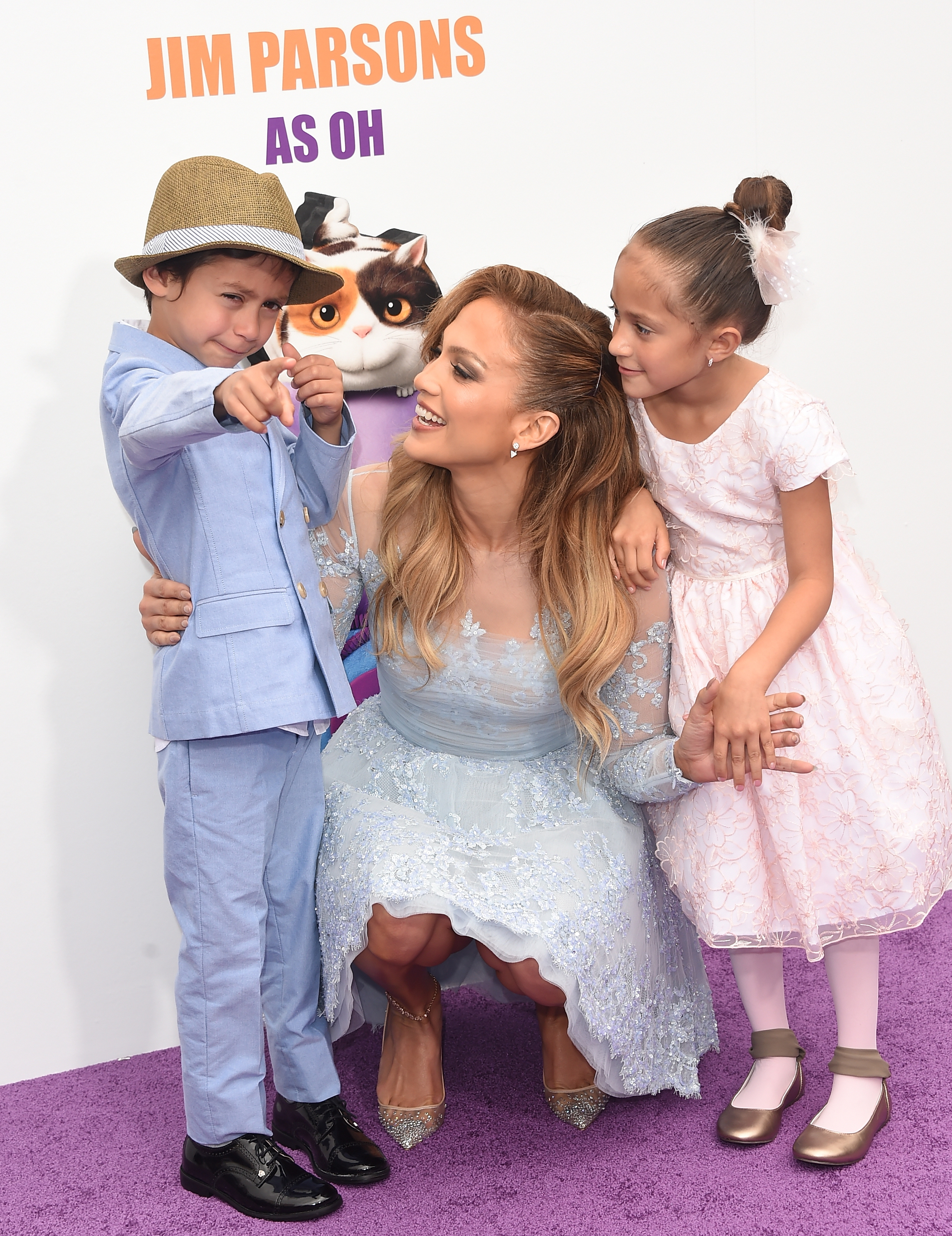 Jennifer Lopez et ses enfants, 2015 | Source : Getty Images