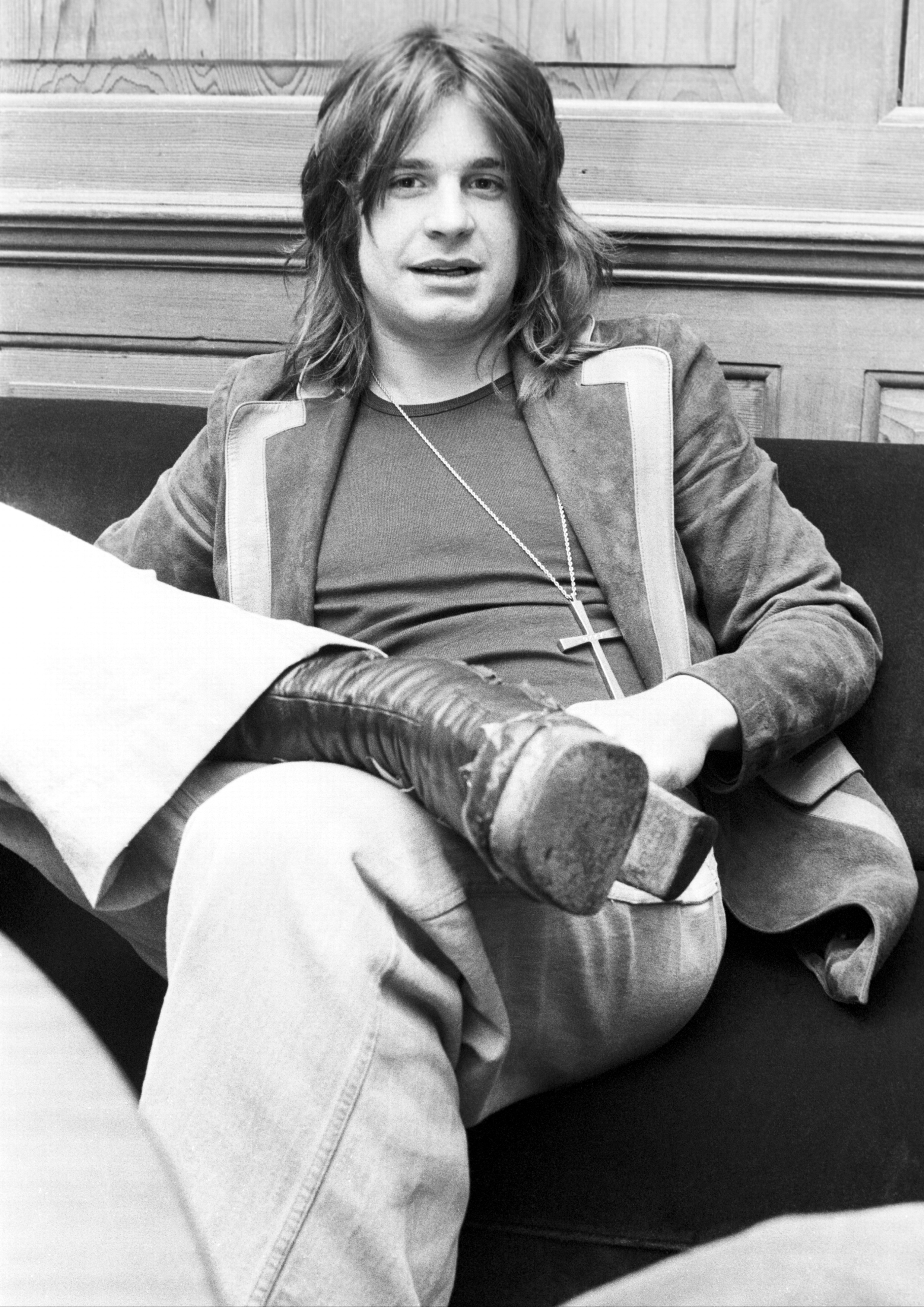 Ozzy Osbourne de Black Sabbath interviewé à Londres en 1975. | Source : Getty Images