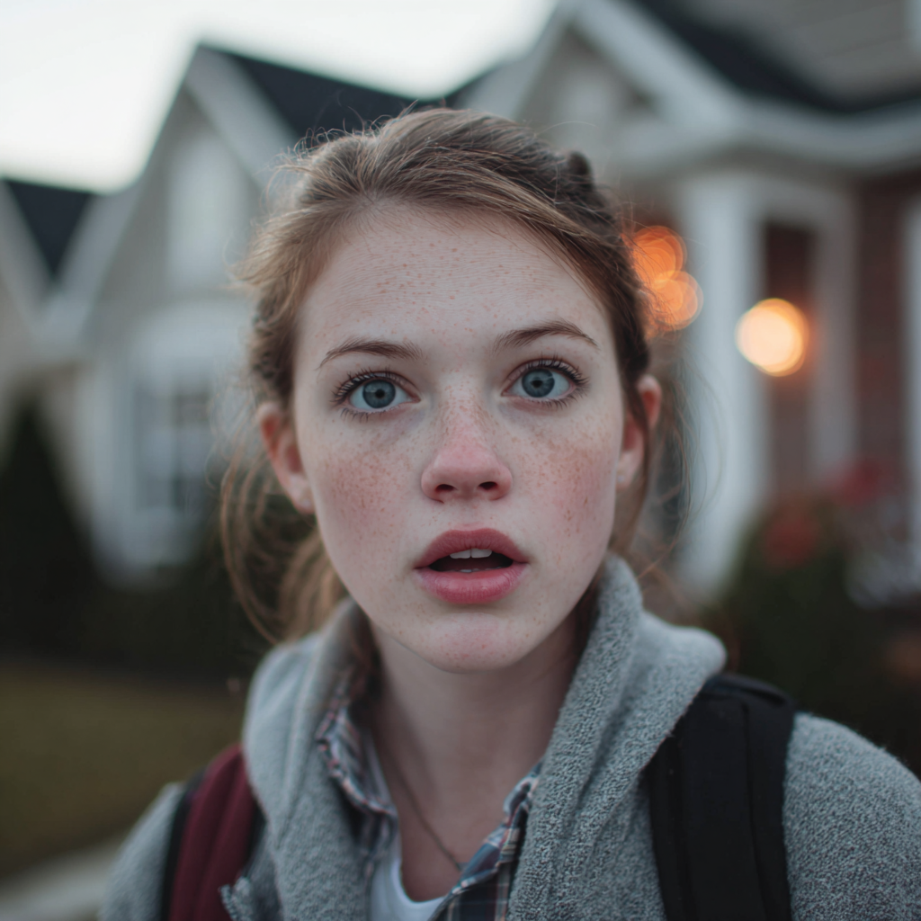 Une jeune femme choquée | Source : Midjourney