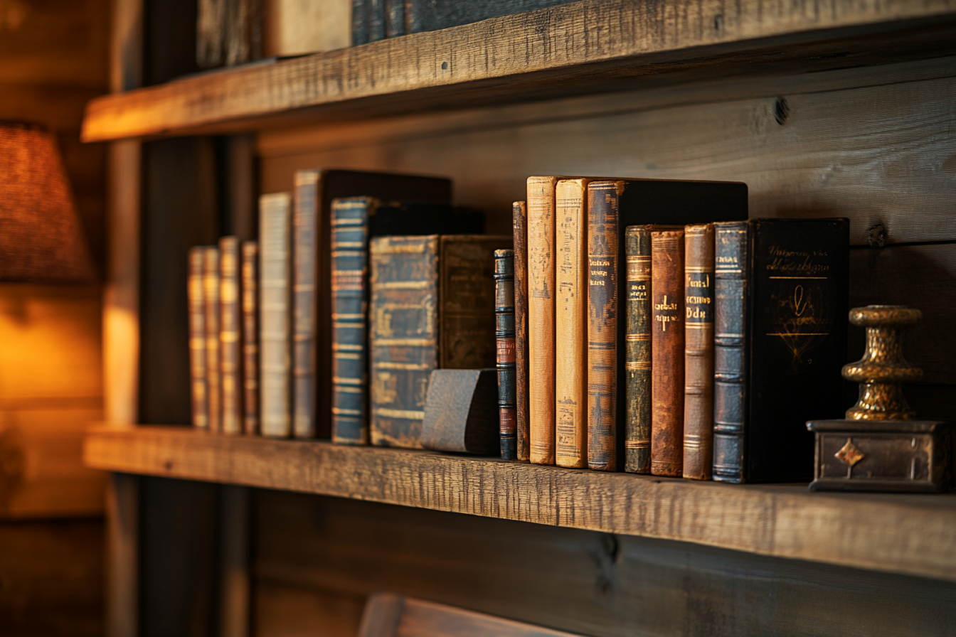 Une étagère de livres | Source : Midjourney