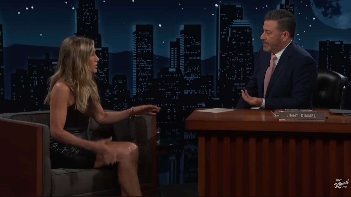 Jennifer Aniston dans l'émission "Jimmy Kimmel Live", partagée le 3 octobre 2024 | Source : YouTube.com/JimmyKimmelLive