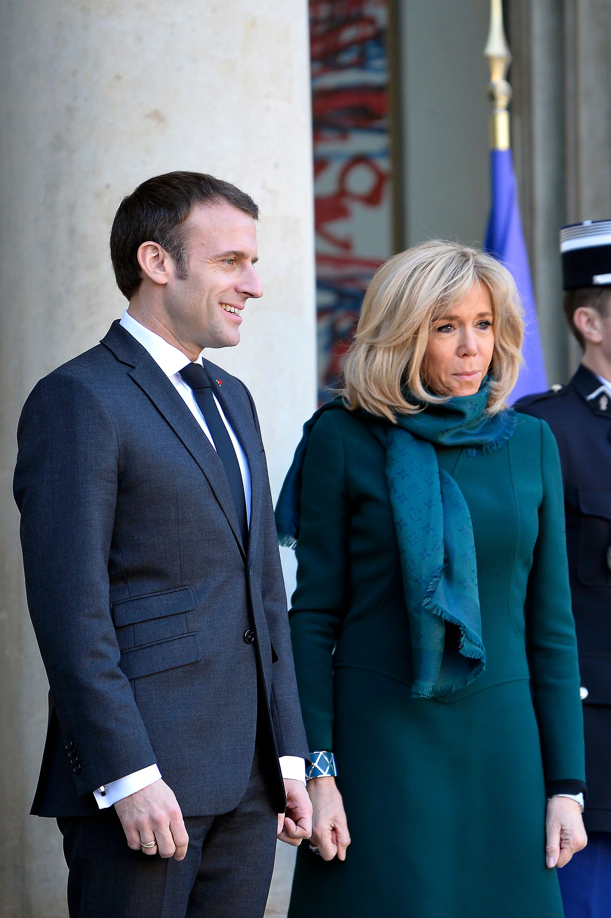Emmanuel et Brigitte Macron, le couple présidentiel français. l Source : Getty Images