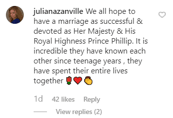 Un commentaire de fans tiré du post de Kensington Palace. | Photo : instagram.com/kensingtonroyal