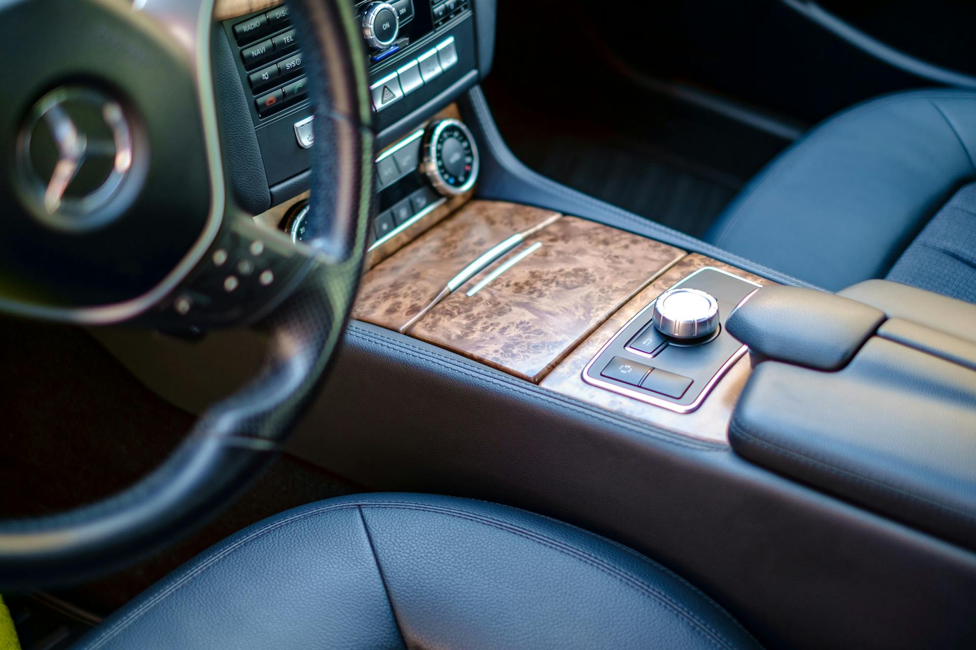 Une console de voiture | Source : Pexels