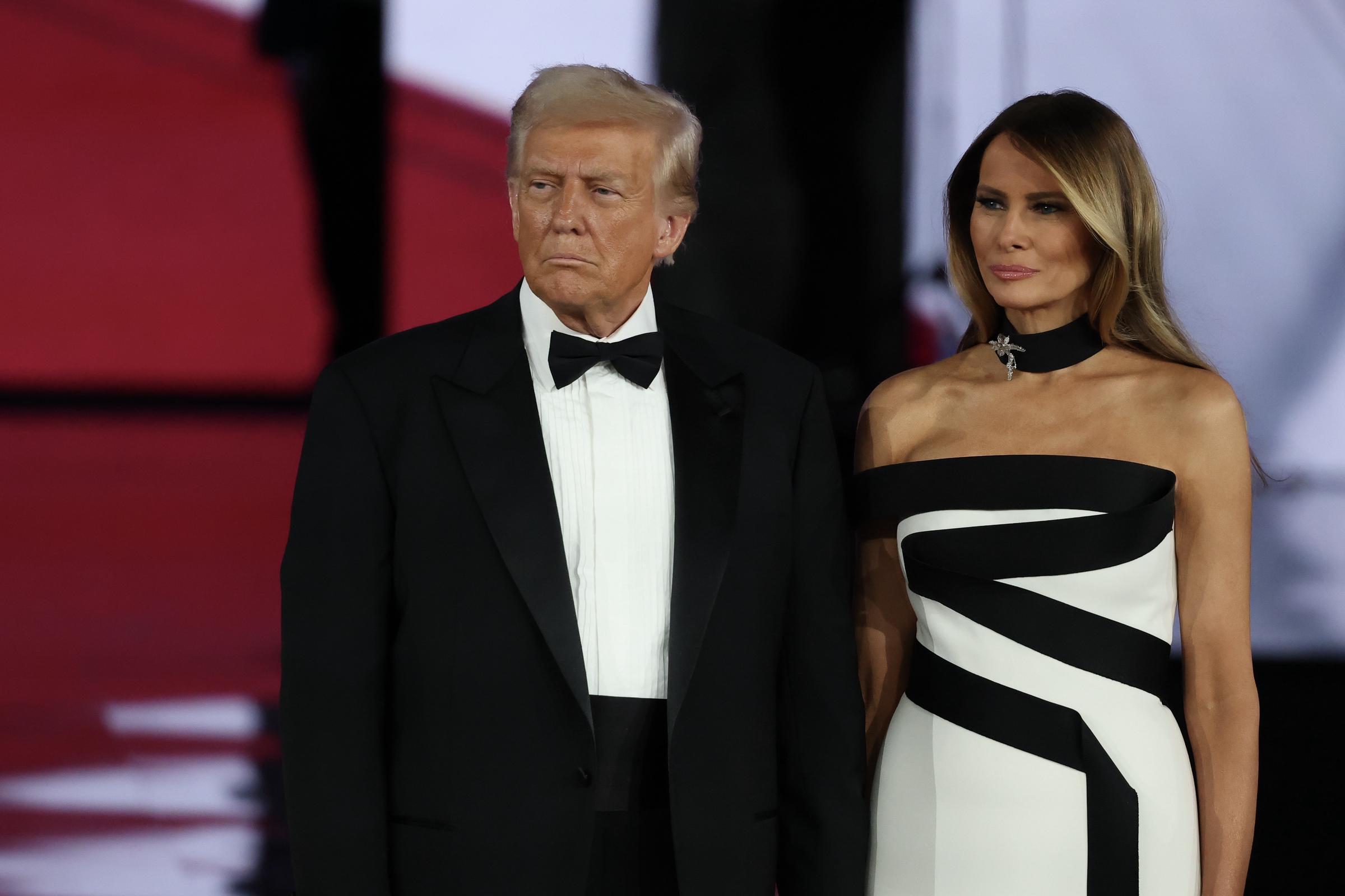 Le président Donald Trump et la première dame Melania Trump au Liberty inaugural bal à Washington, DC, le 20 janvier 2025. | Source : Getty Images