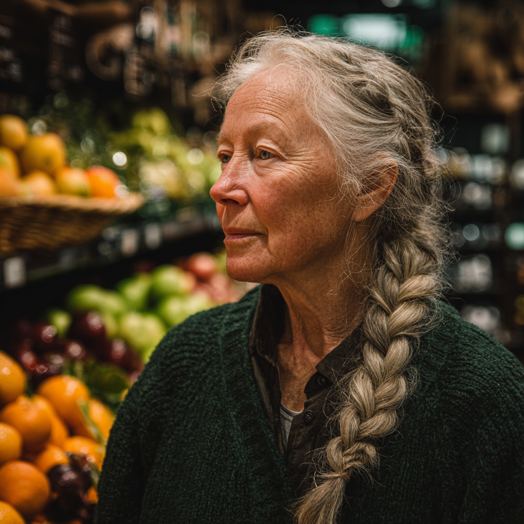 Une femme âgée souriante | Source : Midjourney