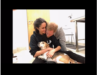 Meghan Markle and Prince Harry with Guy, extrait d'un post daté du 7 décembre 2024 | Source : Instagram/meghan