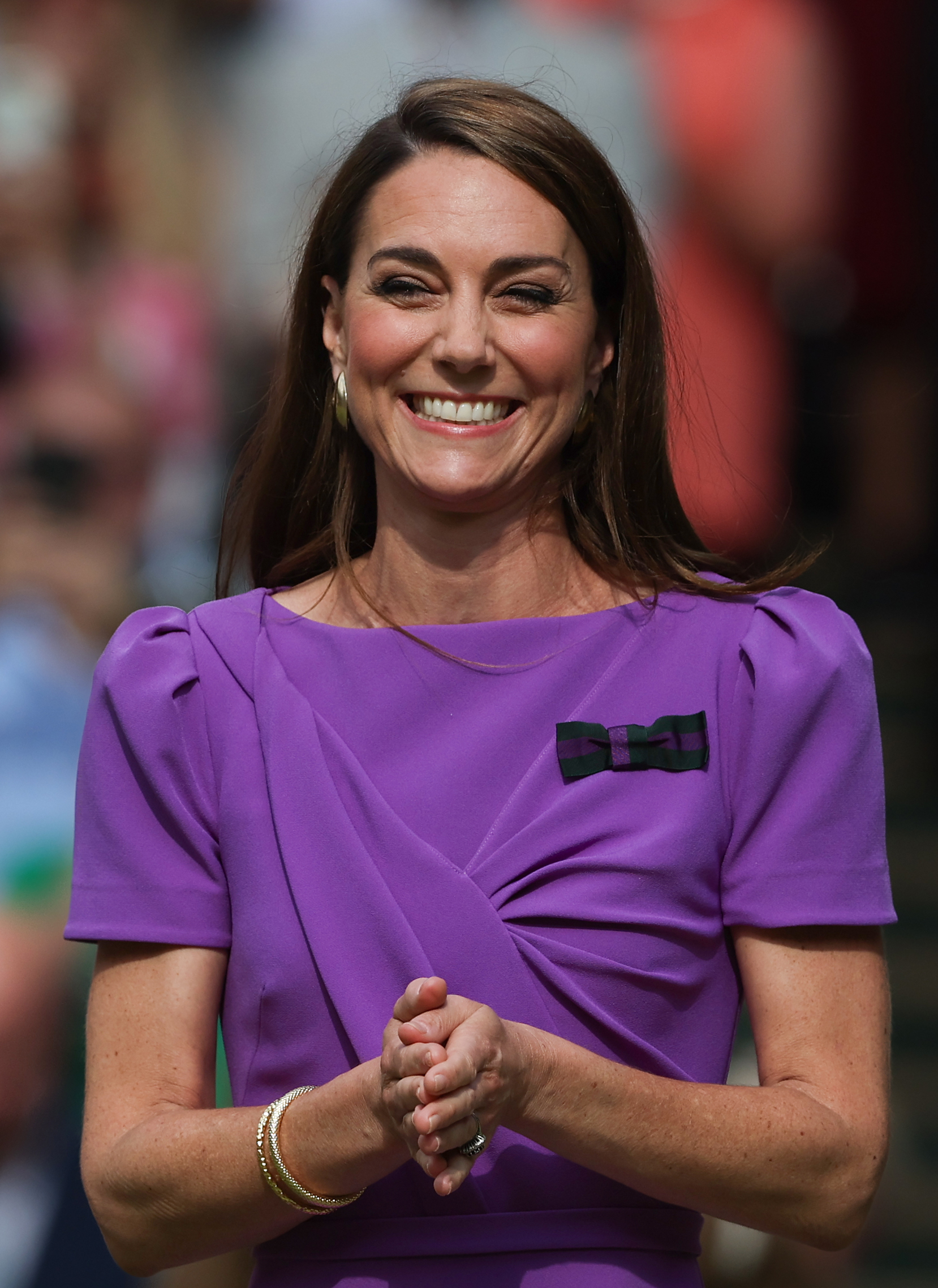 Kate Middleton lors des championnats de tennis de Wimbledon, le 14 juillet 2024, à Londres, en Angleterre. | Source : Getty Images