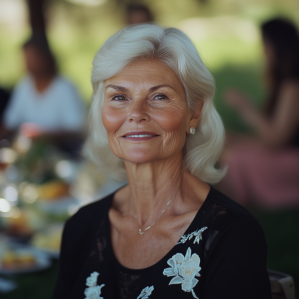 Une femme âgée souriante | Source : Midjourney