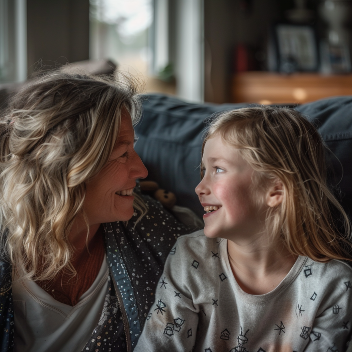 Une petite fille et un quinquagénaire passant du temps ensemble | Source : Midjourney