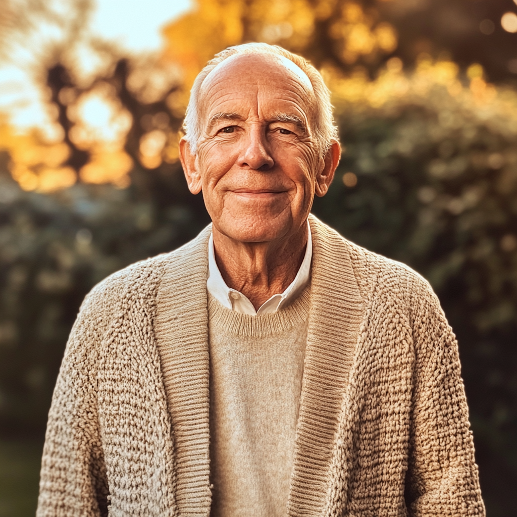 Un homme âgé souriant | Source : Midjourney