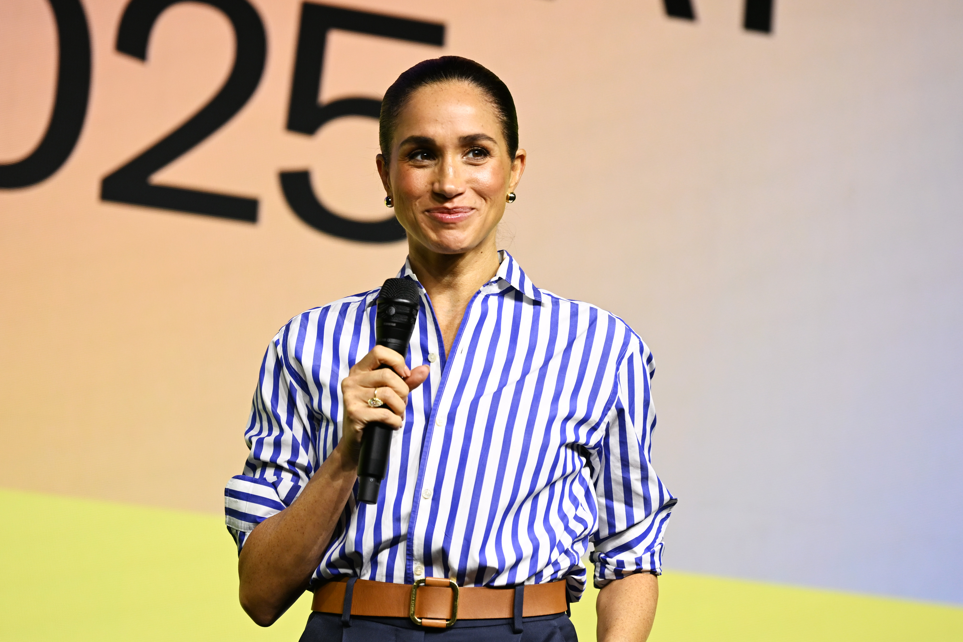 Meghan Markle au festival de la journée mondiale de la santé mentale de Project Healthy Minds le 10 octobre 2025 à New York | Source : Getty Images