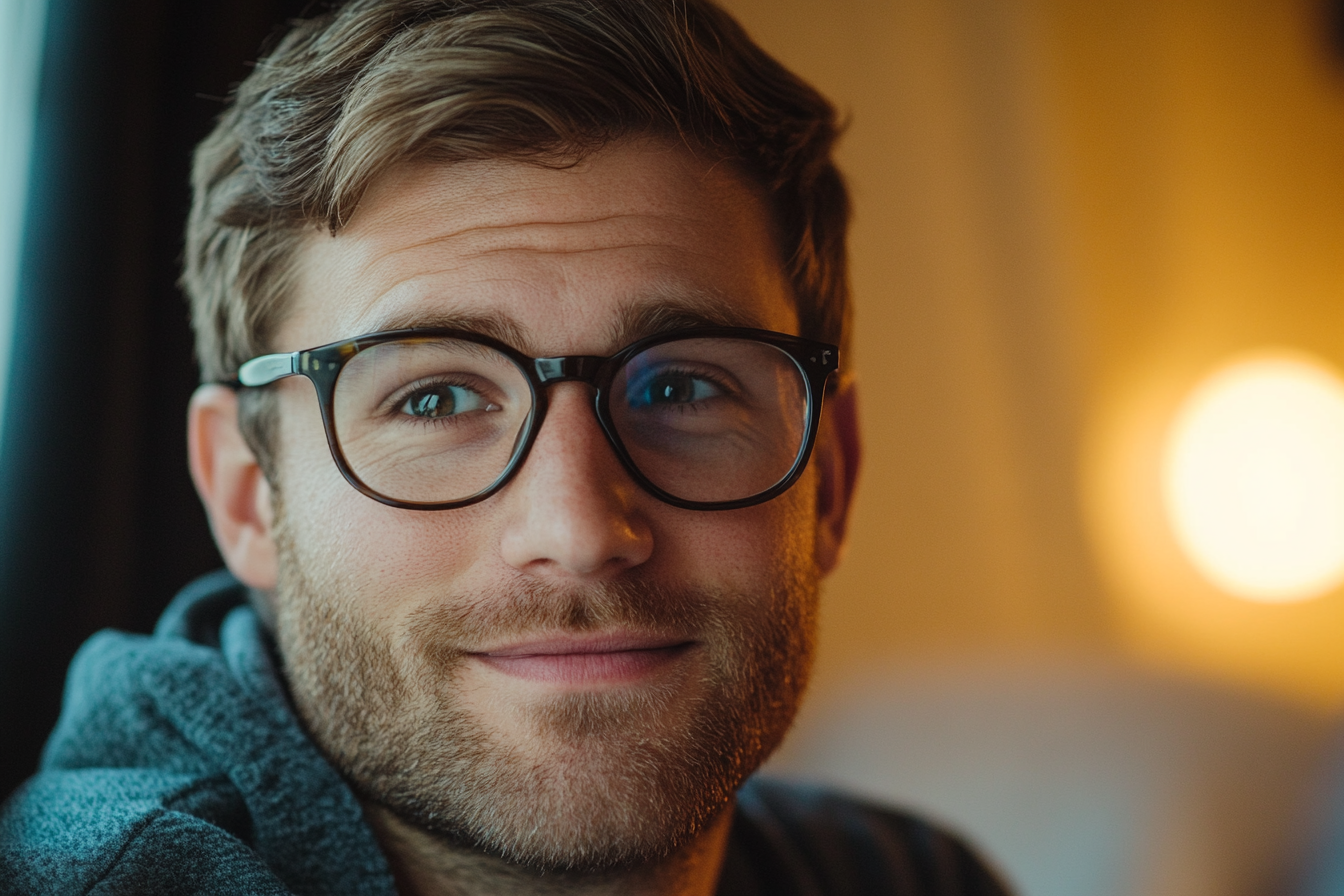 Un homme qui sourit | Source : Midjourney