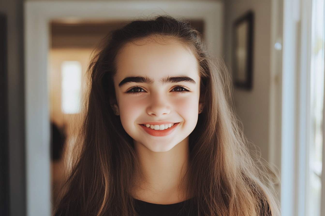 Une adolescente souriante | Source : Midjourney