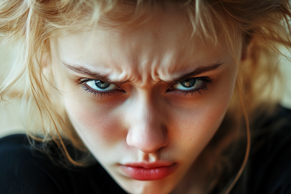 Une adolescente frustrée qui regarde vers le haut | Source : Midjourney