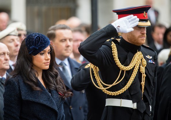 Le prince Harry, duc de Sussex, Meghan, duchesse de Sussex participent à la 91e cérémonie du Champ du Souvenir le 7 novembre 2019. | Photo : Getty Images