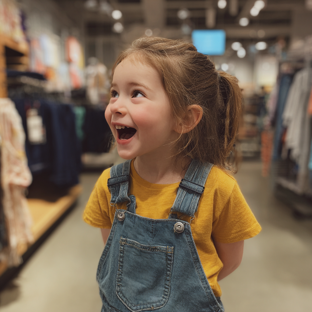 Une petite fille souriante | Source : Midjourney