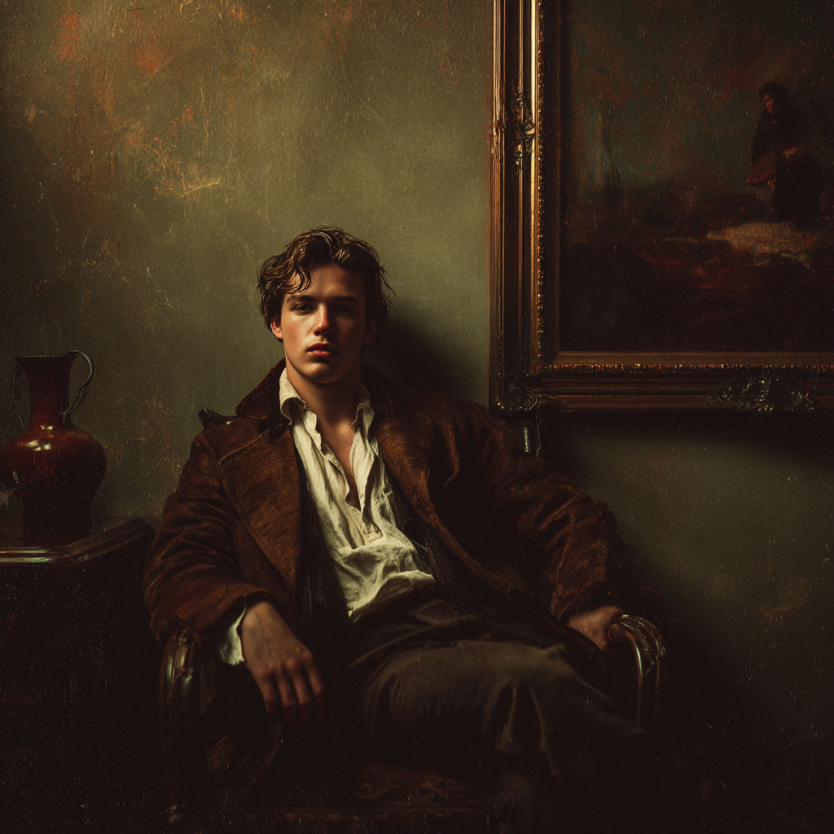 Un jeune homme vêtu d'une veste de luxe | Source : Midjourney