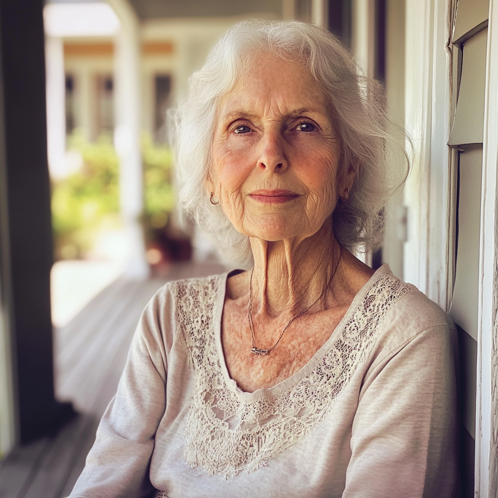 Une vieille femme souriante | Source : Midjourney