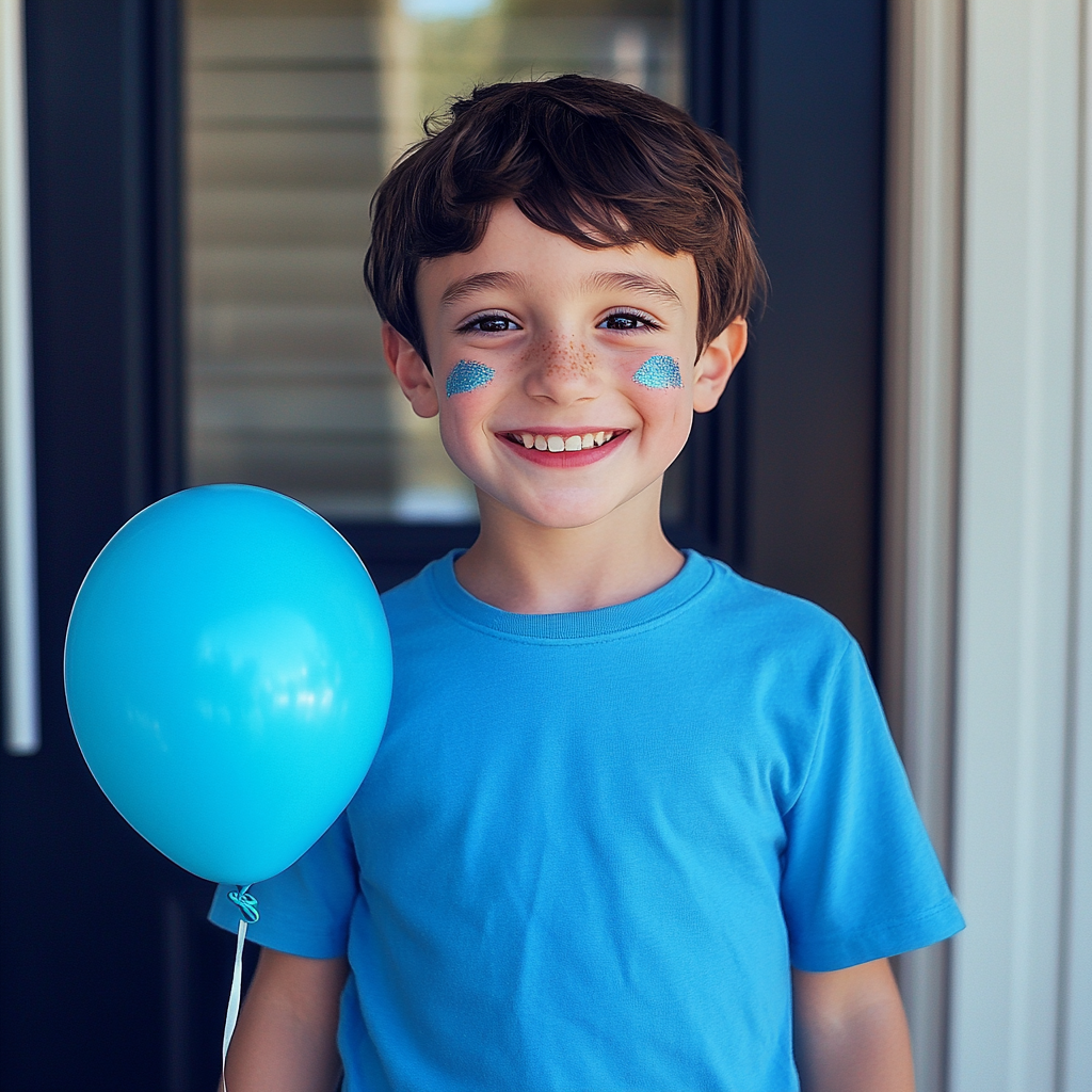 Un petit garçon souriant | Source : Midjourney