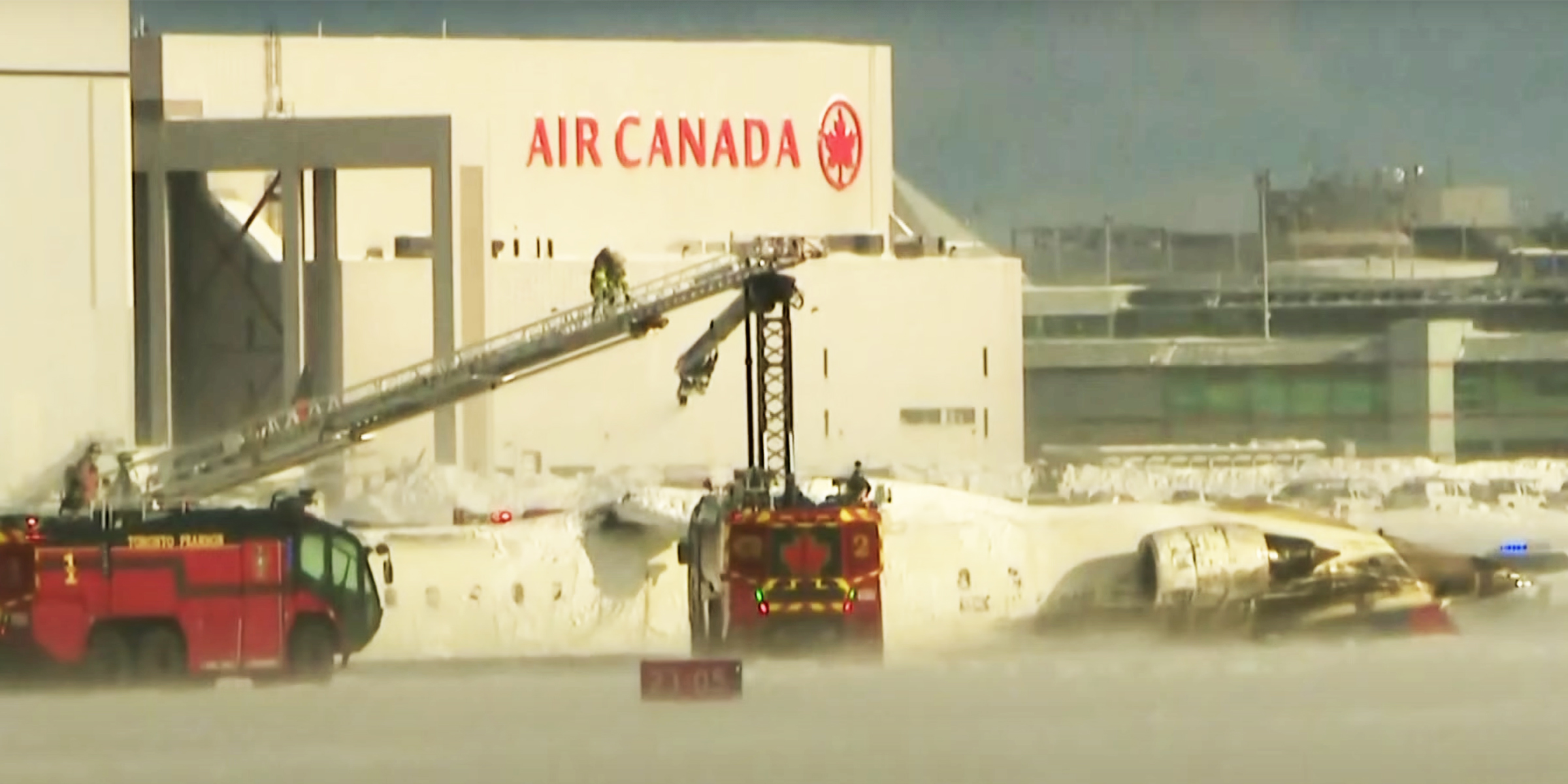 L'avion Delta qui s'est écrasé | Source : YouTube/wcco