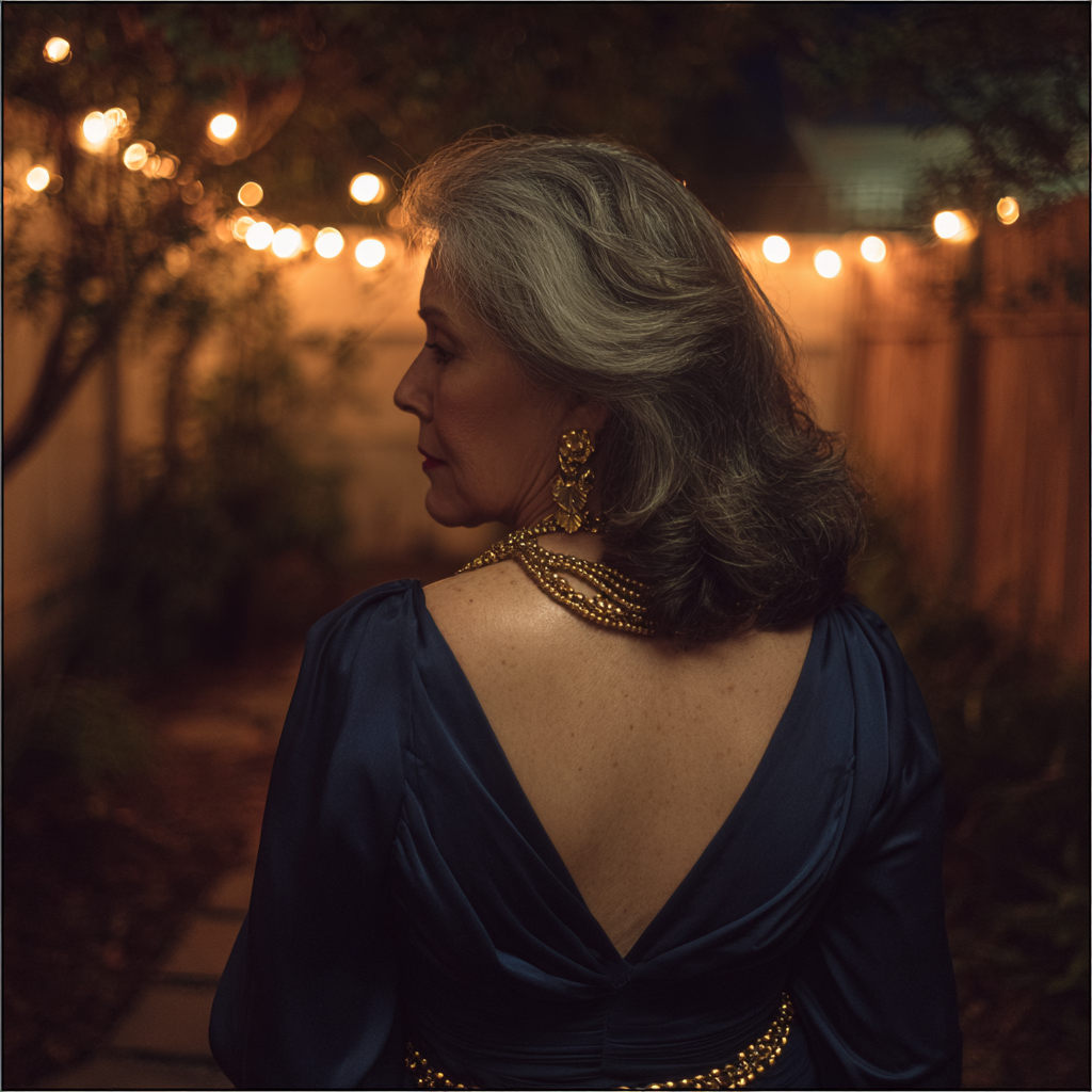 Une femme âgée s'éloignant | Source : Midjourney