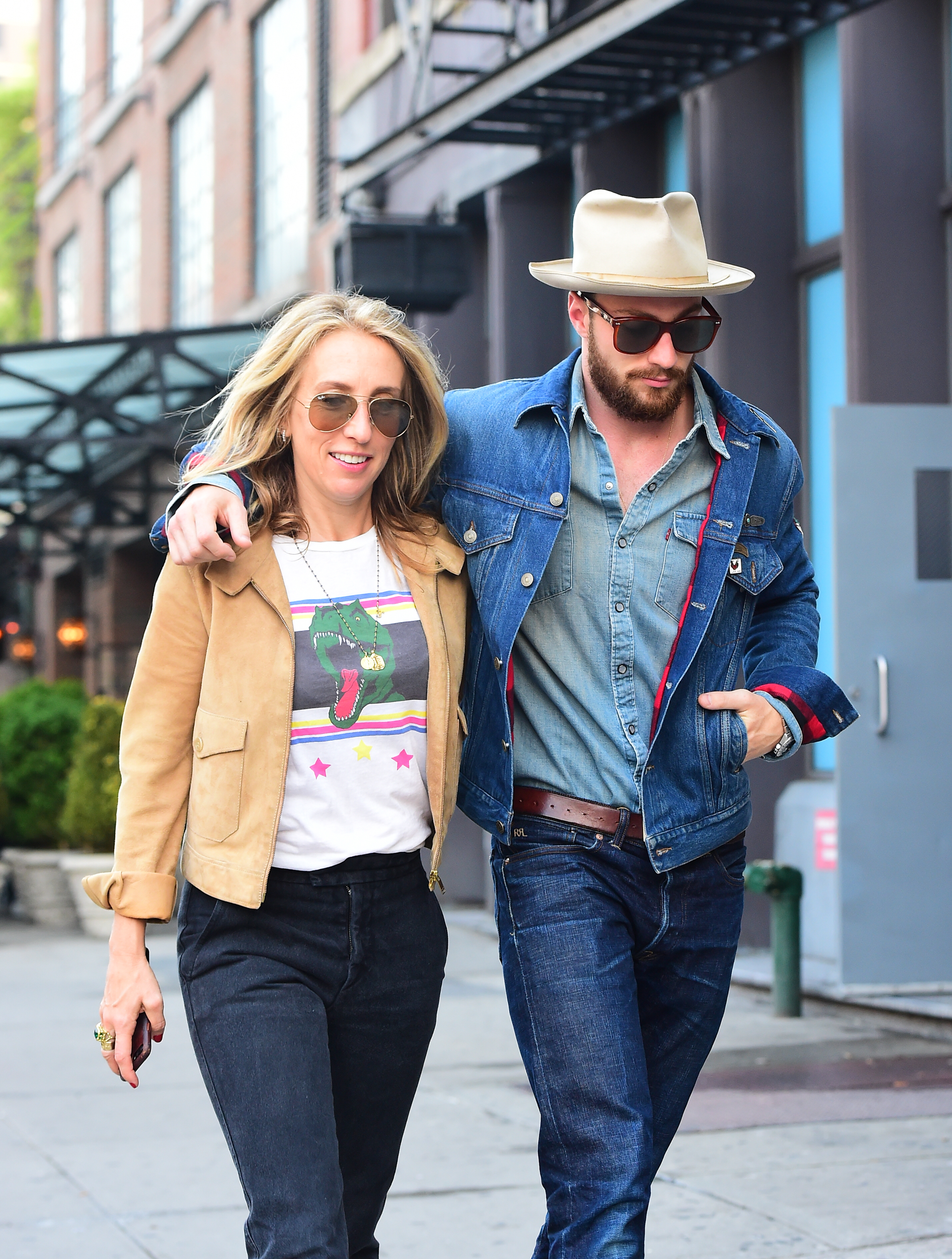 Sam Taylor-Johnson et Aaron Taylor-Johnson photographiés à New York en 2018 | Source : Getty Images