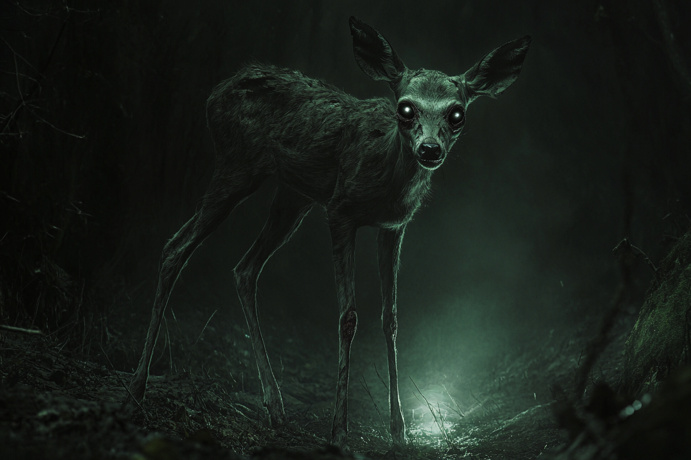 Un cerf dans la forêt | Source : Midjourney