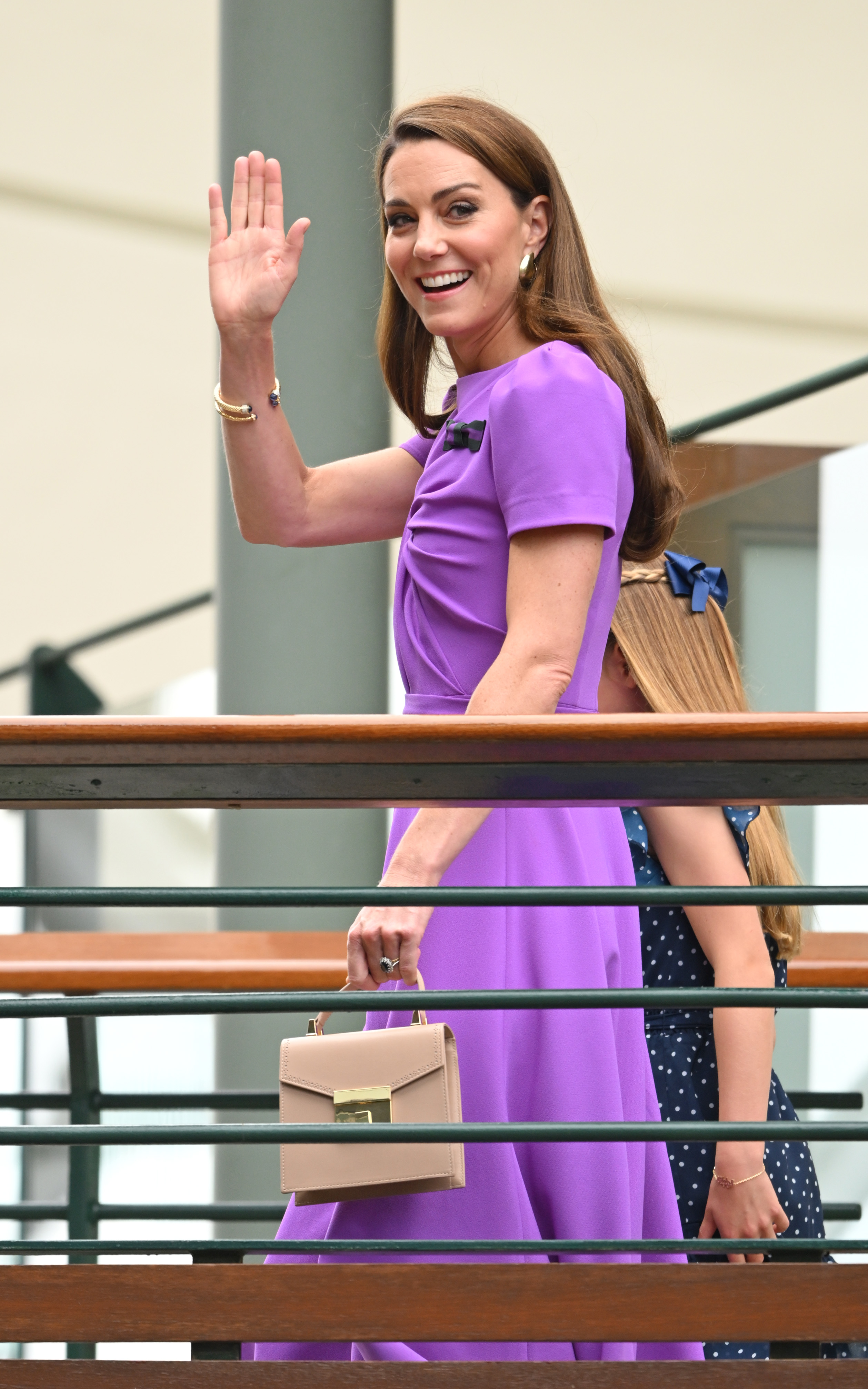 Catherine princesse de Galles et la princesse Charlotte de Galles assistent à la quatorzième journée des championnats de tennis de Wimbledon à Londres, en Angleterre, le 14 juillet 2024 | Source : Getty Images