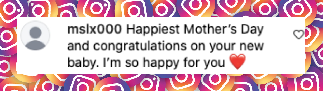 Commentaire d'un fan à propos de Gisele Bündchen et de son nouveau bébé, posté le 11 mai 2025. | Source : Instagram/gisele