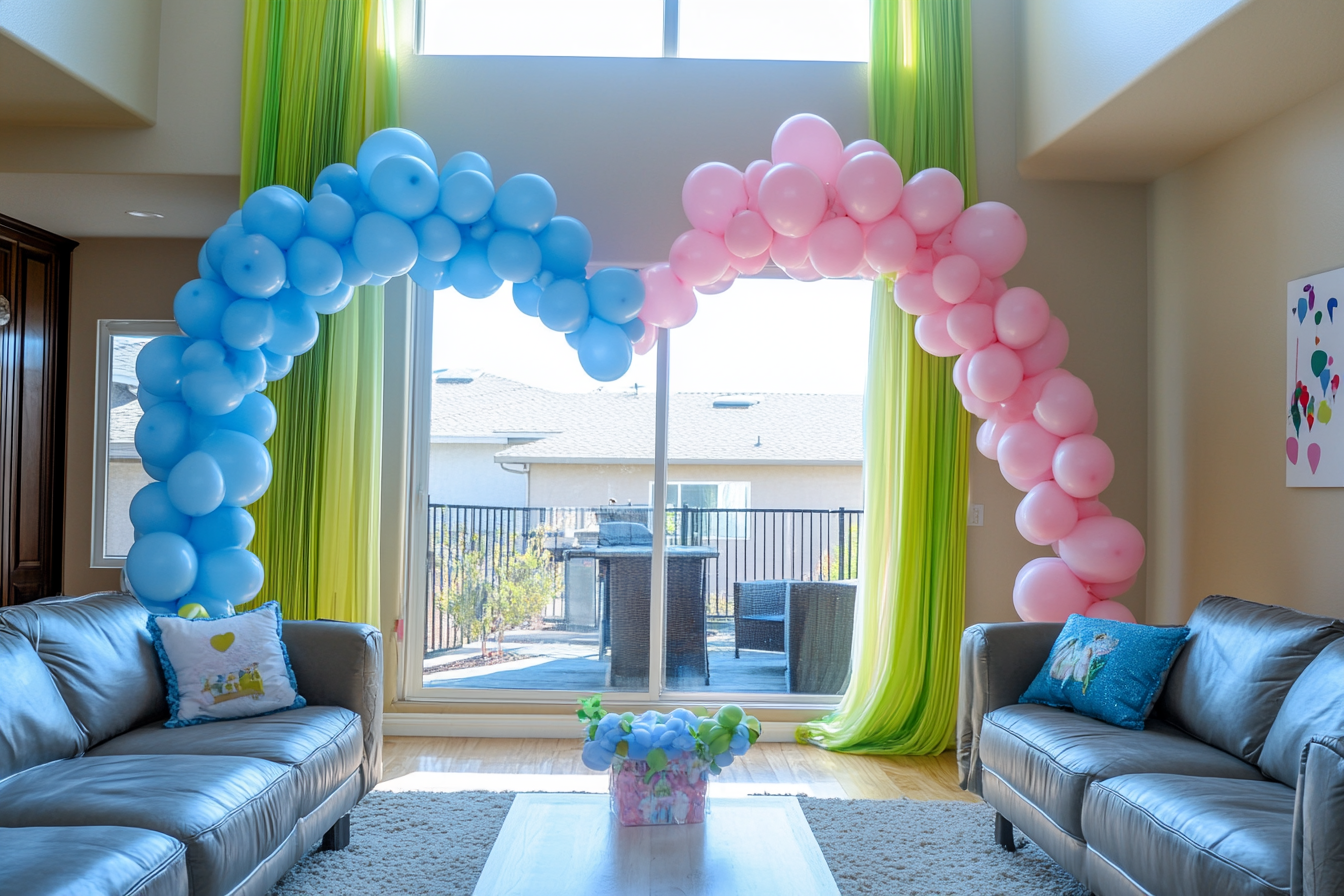 Une maison décorée pour une révélation de sexe | Source : Midjourney