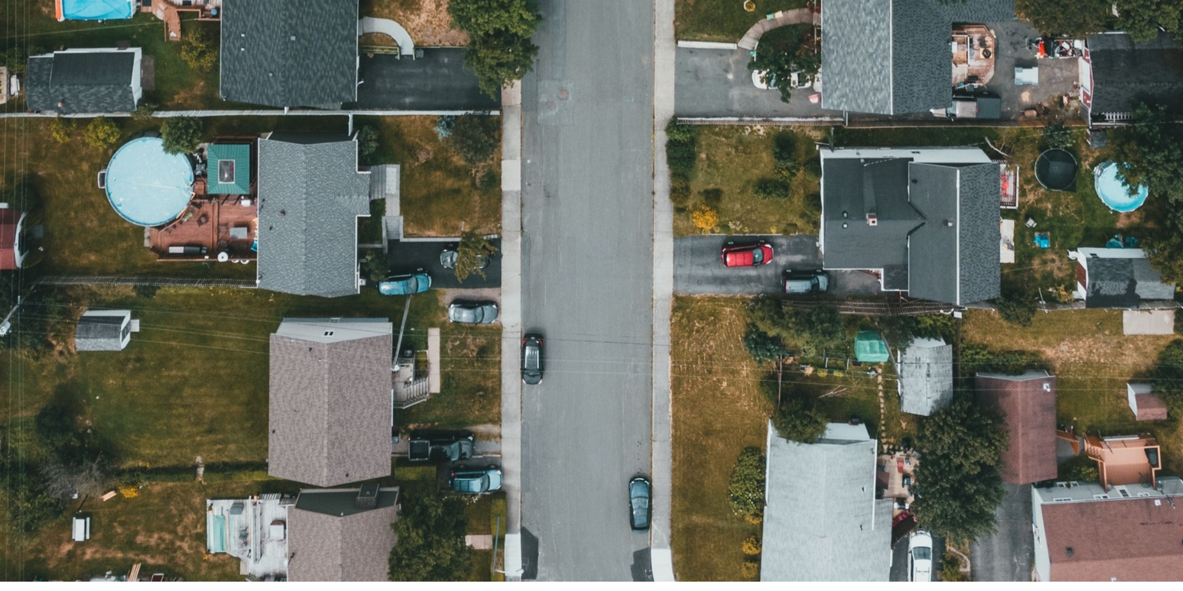 Photo aérienne d'une banlieue | Source : Pexels